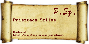 Prisztacs Szilas névjegykártya
